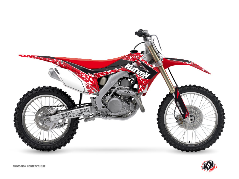Honda 450 CRF Dirt Bike Predator Graphic Kit Red