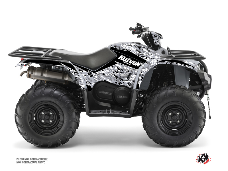 Yamaha 450 Kodiak ATV Predator Graphic Kit Grey