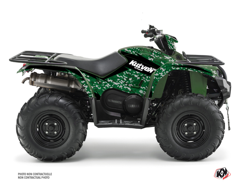 Yamaha 450 Kodiak ATV Predator Graphic Kit Black Green
