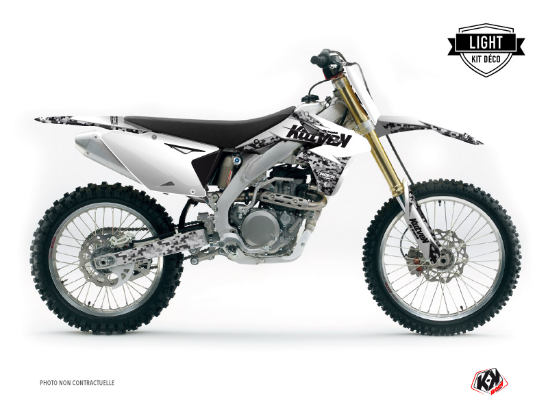 Kit Déco Moto Cross Predator Suzuki 450 RMZ Blanc LIGHT