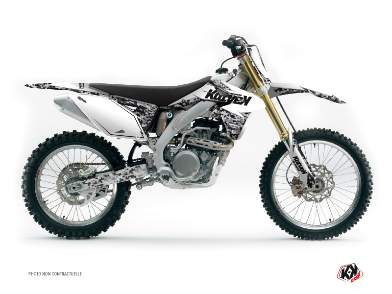 Kit Déco Moto Cross Predator Suzuki 450 RMZ Blanc