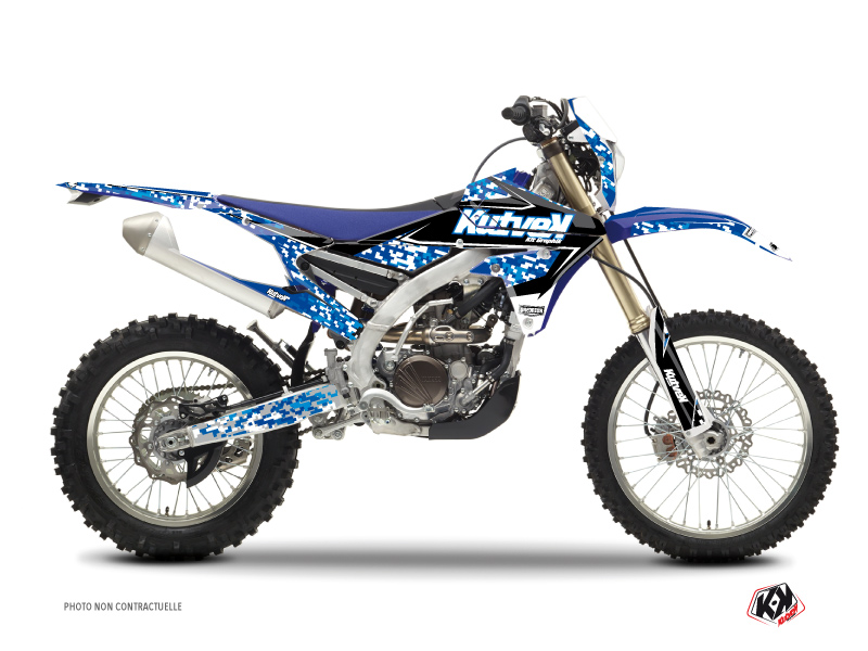 Yamaha 450 WRF Dirt Bike Predator Graphic Kit Blue