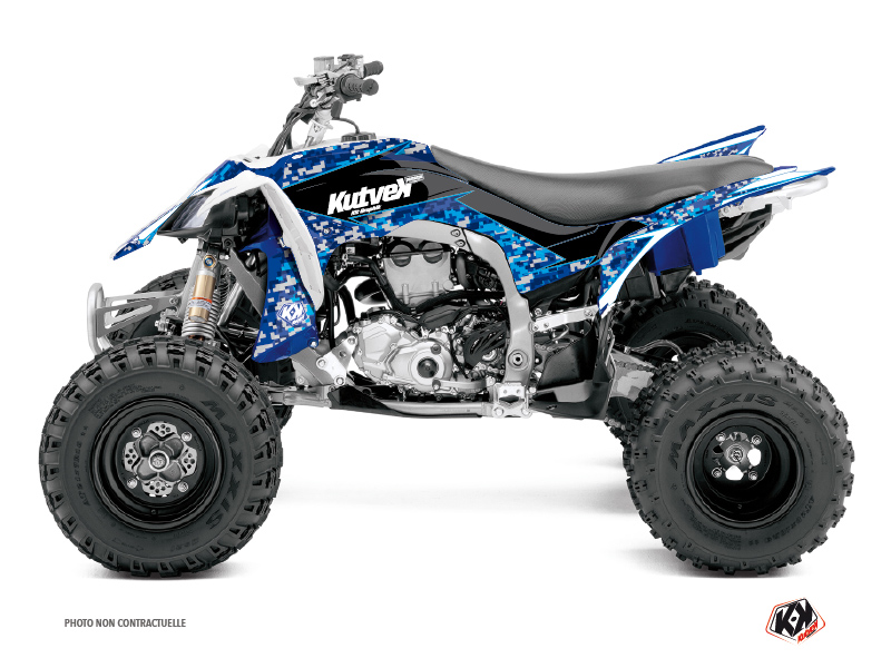 Yamaha 350 Raptor ATV Predator Graphic Kit Blue