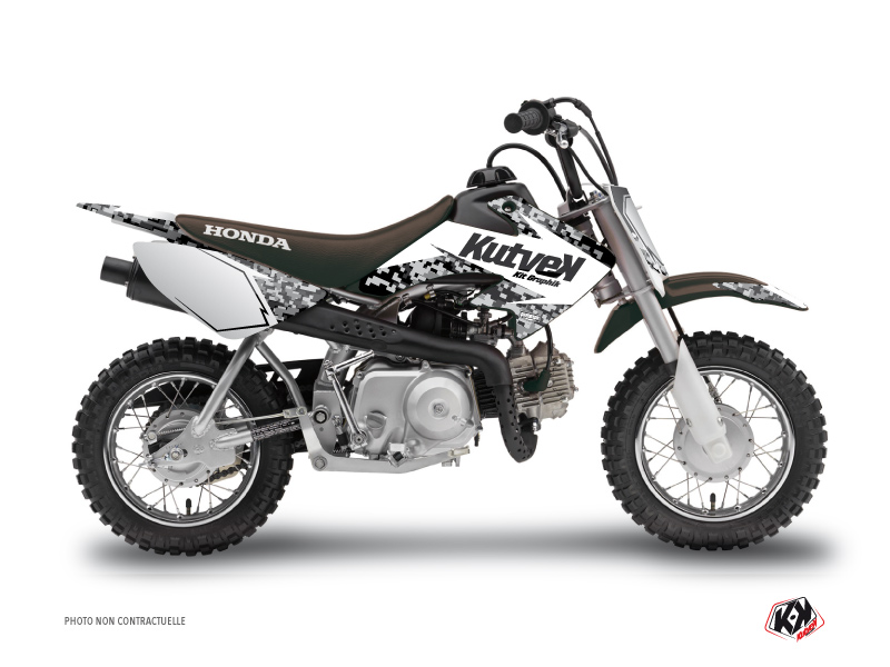 Kit Déco Moto Cross Predator Honda 50 CRF Blanc