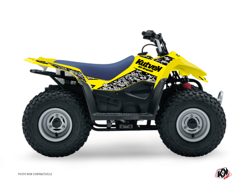 Suzuki 50 LT ATV Predator Graphic Kit Yellow