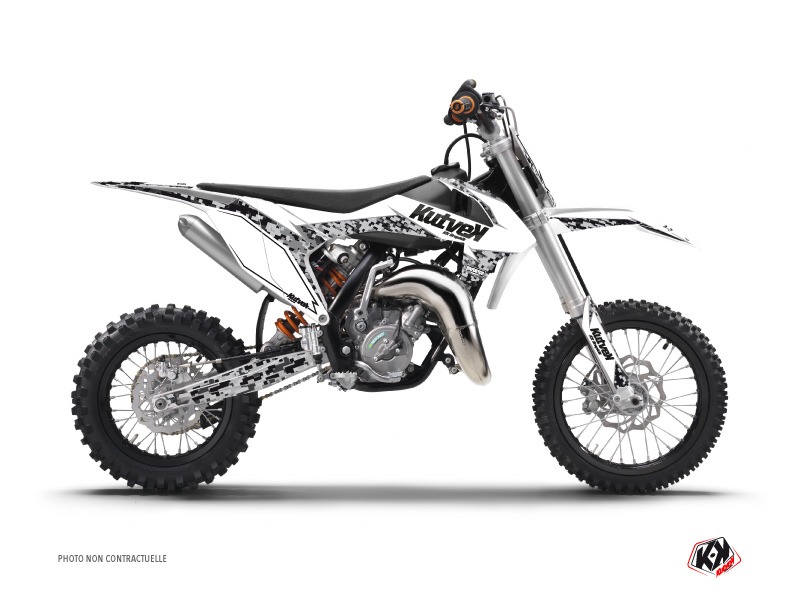 KTM 50 SX Dirt Bike Predator Graphic Kit White