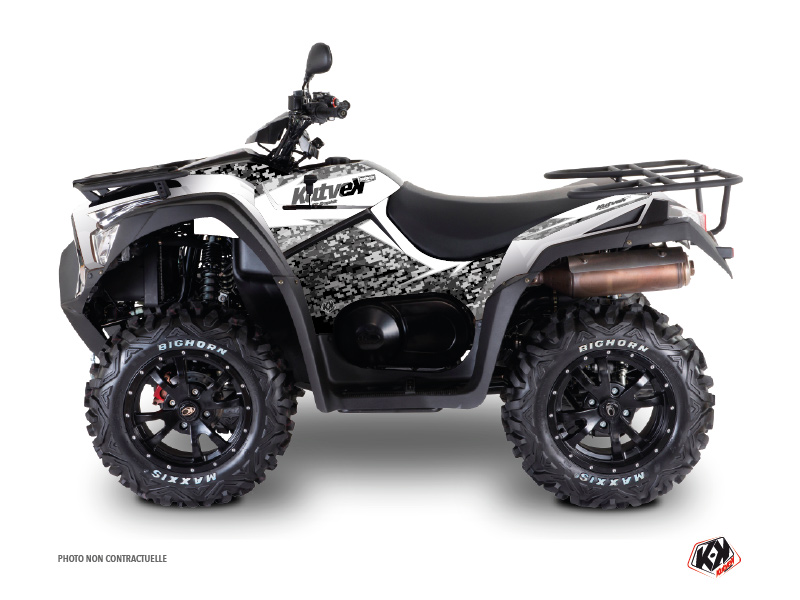 Kymco 700 MXU ATV Predator Graphic Kit White