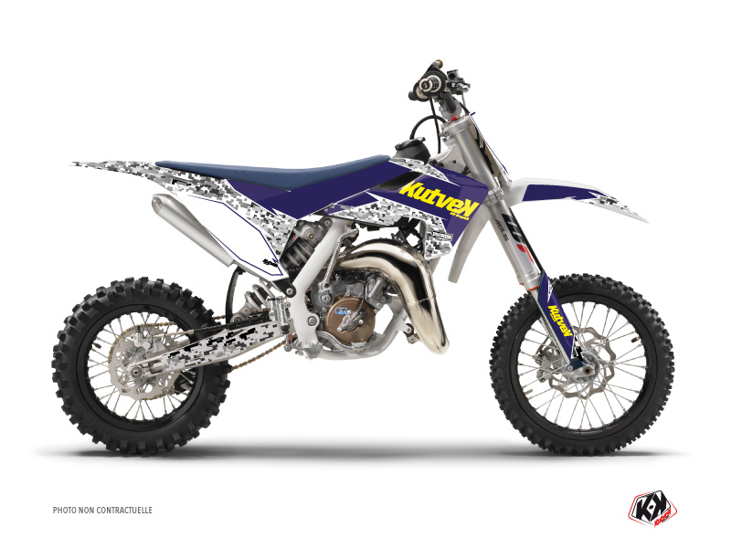 Kit Déco Moto Cross Predator Husqvarna TC 65 Violet Jaune