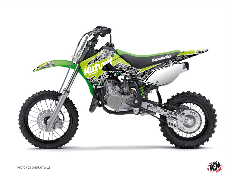 Kawasaki 65 KX Dirt Bike Predator Graphic Kit Green