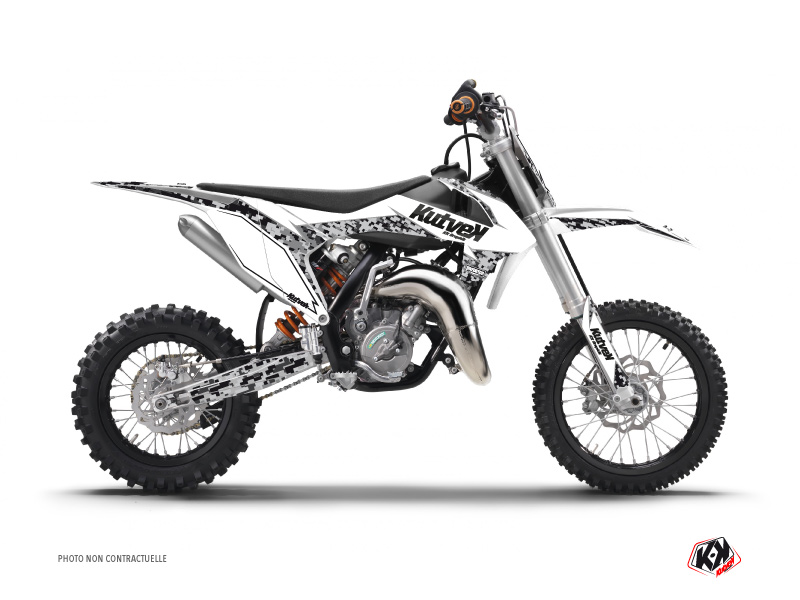 Kit Déco Moto Cross Predator KTM 65 SX Blanc