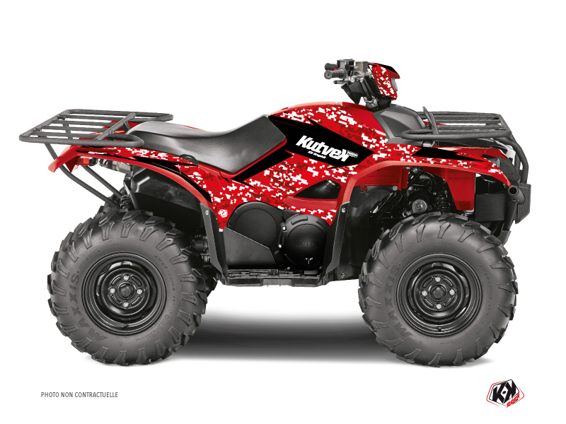 Yamaha 700-708 Kodiak ATV Predator Graphic Kit Red