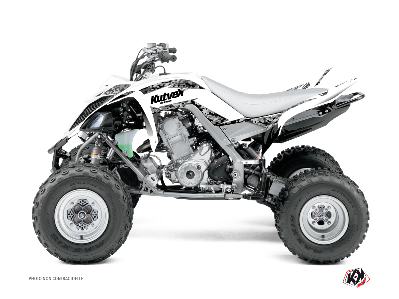 Yamaha 700 Raptor ATV Predator Graphic Kit White