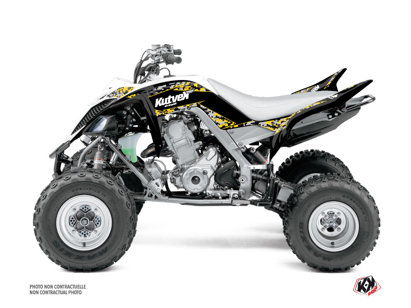 Yamaha 700 Raptor ATV Predator Graphic Kit Yellow 60th Anniversary