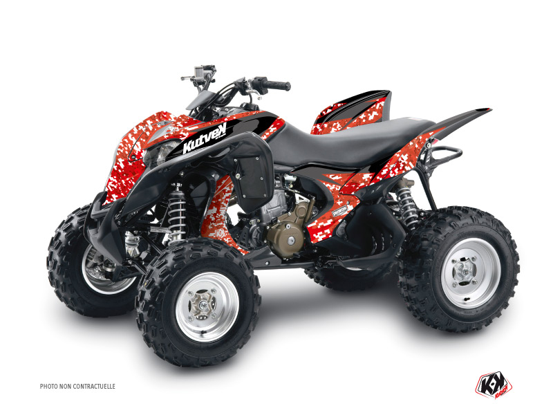Honda 700 TRX ATV Predator Graphic Kit Red