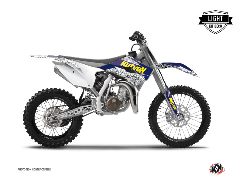 Kit Déco Moto Cross Predator Husqvarna TC 85 Violet Jaune LIGHT