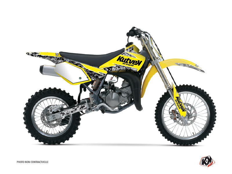 Kit Déco Moto Cross Predator Suzuki 85 RM Jaune