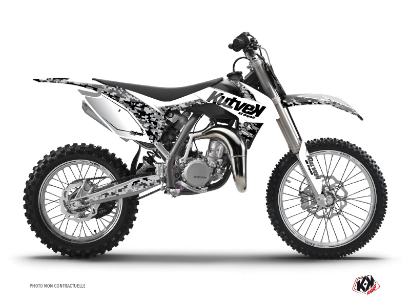 Kit Déco Moto Cross Predator KTM 85 SX Blanc