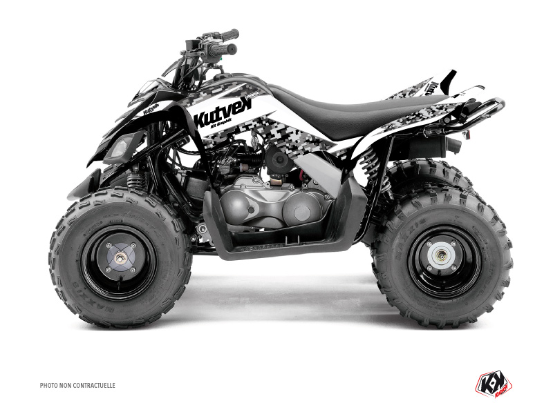 Yamaha 90 Raptor ATV Predator Graphic Kit White