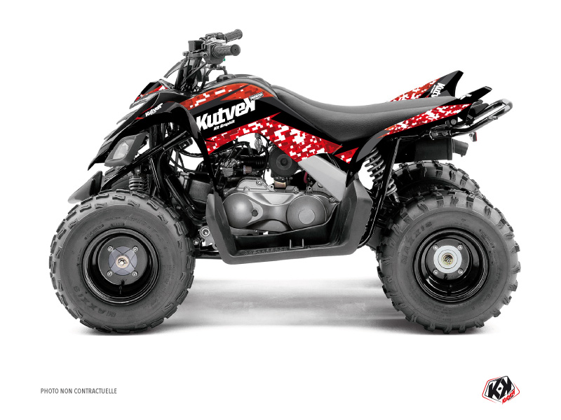 Kit Déco Quad Predator Yamaha 90 Raptor Rouge