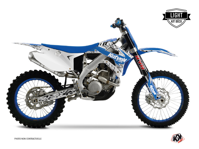 TM EN 250 Dirt Bike Predator Graphic Kit Blue LIGHT