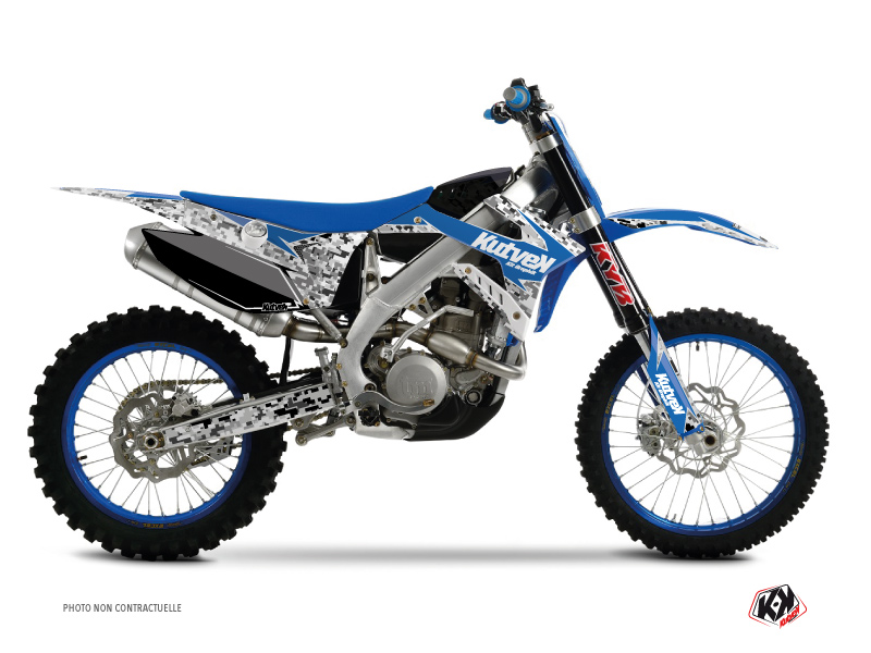 TM MX 125 Dirt Bike Predator Graphic Kit Blue