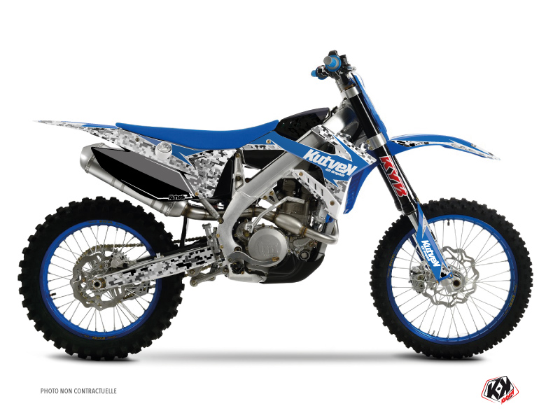 Kit Déco Moto Cross Predator TM MX 125 Bleu