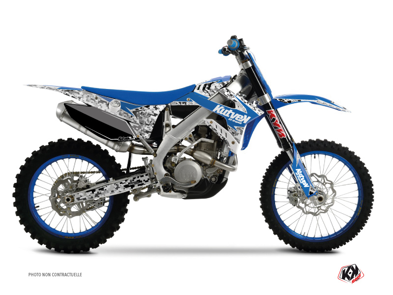 Kit Déco Moto Cross Predator TM MX 250 FI Bleu