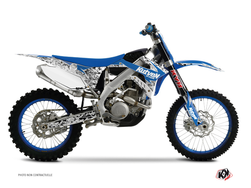 TM MX 250 Dirt Bike Predator Graphic Kit Blue