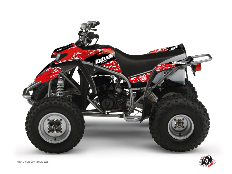 Yamaha Blaster ATV Predator Graphic Kit Red