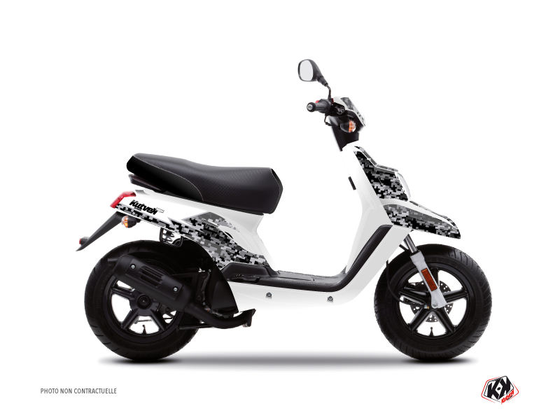 Kit Déco Scooter Predator MBK Booster Blanc