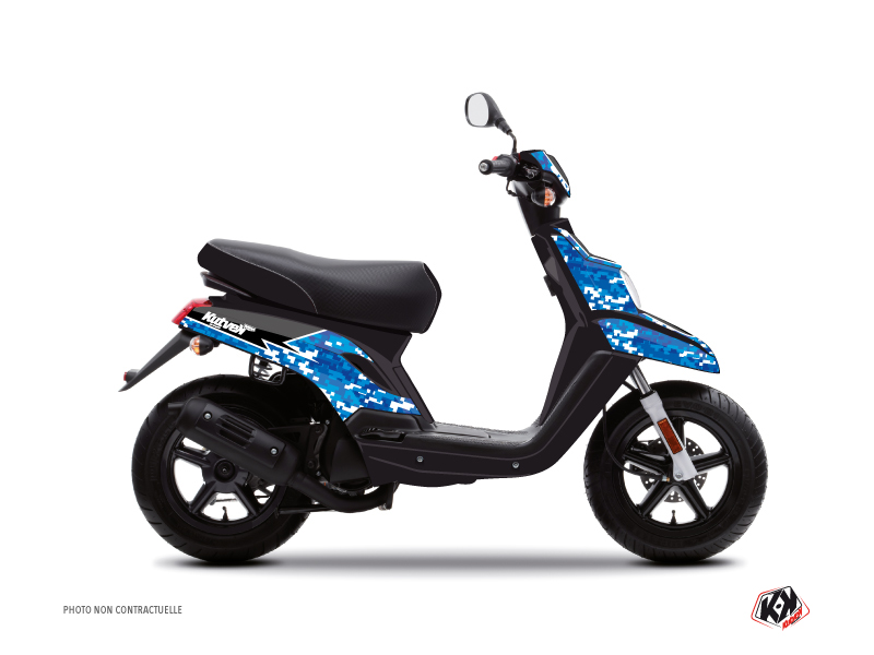 MBK Booster Scooter Predator Graphic Kit Blue