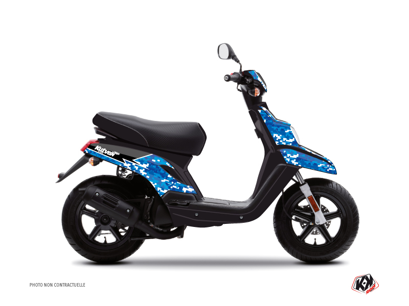 Kit Déco Scooter Predator MBK Booster Bleu