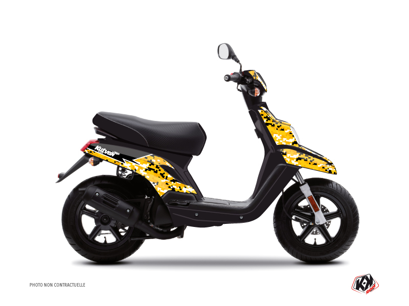 MBK Booster Scooter Predator Graphic Kit Black Yellow