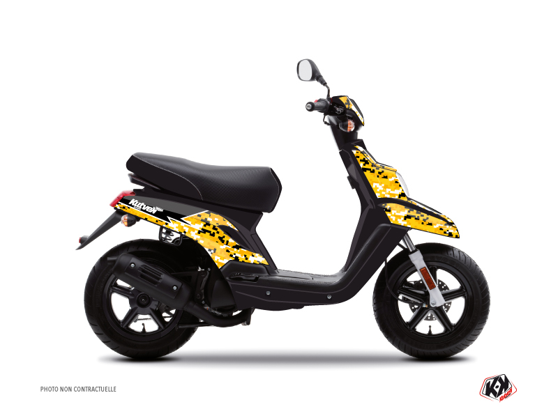 Yamaha BWS Scooter Predator Graphic Kit Black Yellow