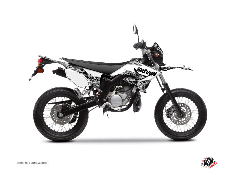 Yamaha DT 50 50cc Predator Graphic Kit White