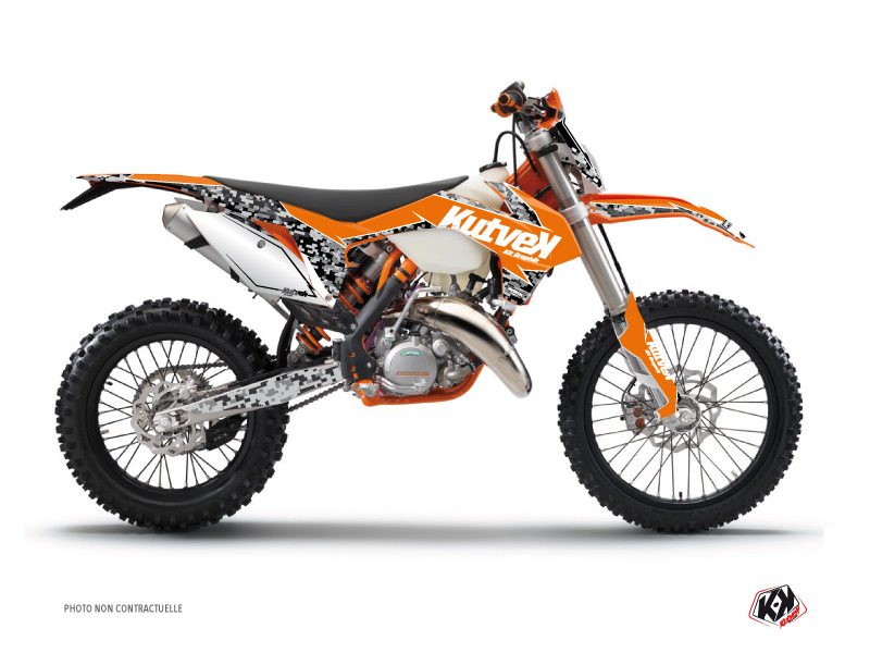 KTM EXC-EXCF Dirt Bike Predator Graphic Kit Orange