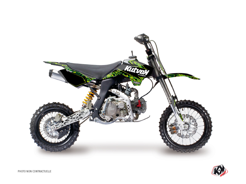 Kit Déco Moto Cross Predator YCF F150 Noir Vert