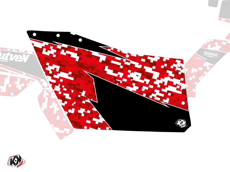 Graphic Kit Doors Origin Polaris Predator UTV Polaris RZR 570/800/900 2008-2014 Red