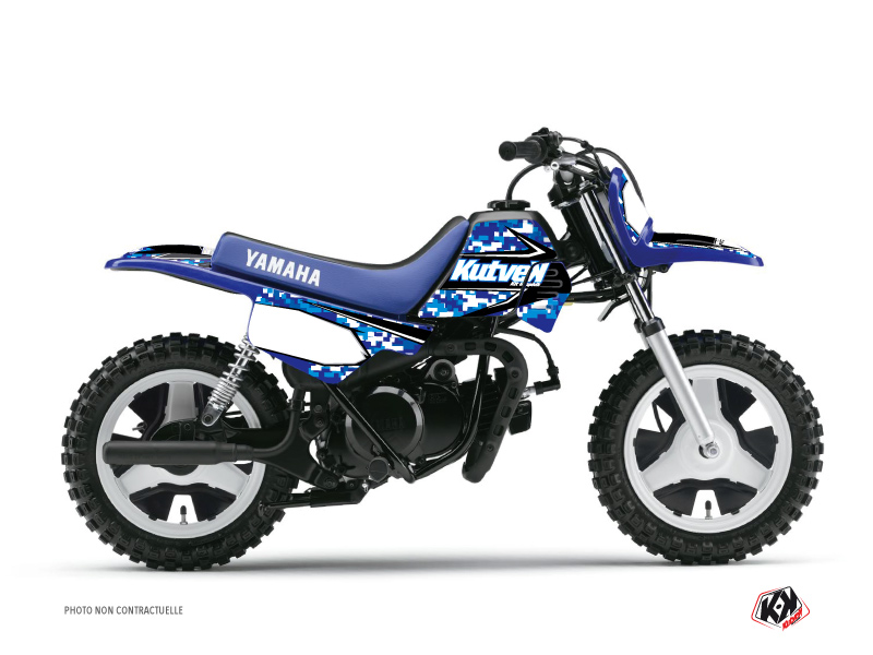 Yamaha PW 50 Dirt Bike Predator Graphic Kit Blue