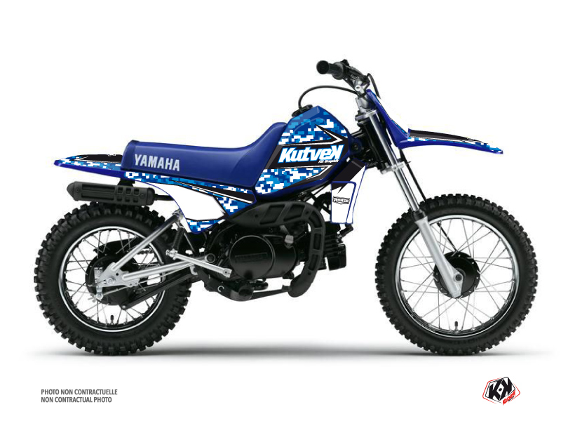Kit Déco Moto Cross Predator Yamaha PW 80 Bleu