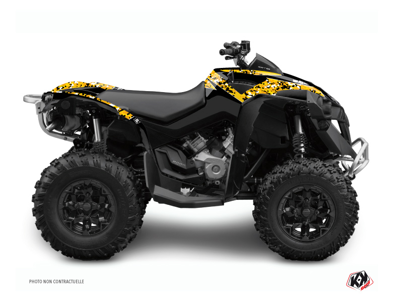 Kit Déco Quad Predator Can Am Renegade Noir Jaune