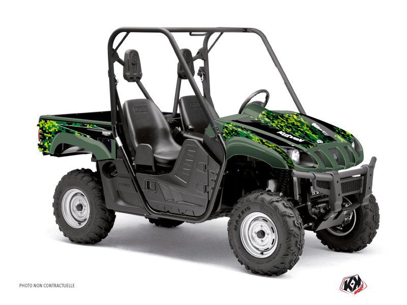 Yamaha Rhino UTV Predator Graphic Kit Black Green