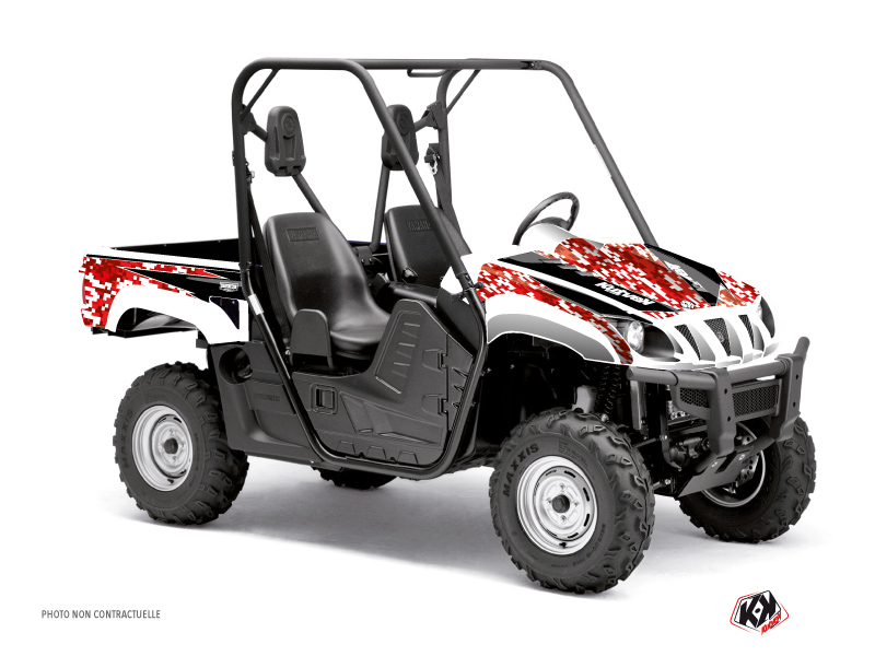 Yamaha Rhino UTV Predator Graphic Kit Red