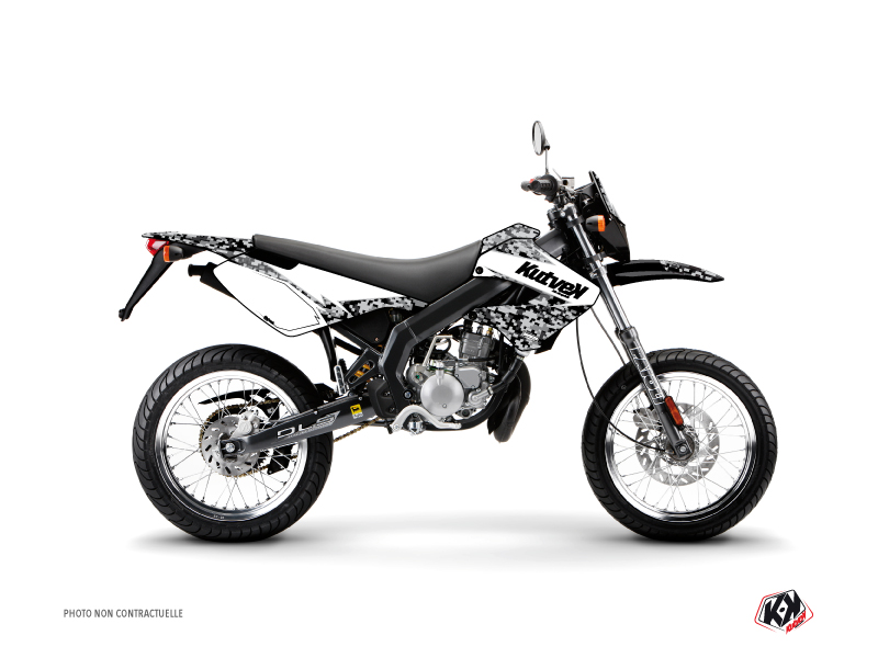 Derbi Xrace 50cc Predator Graphic Kit White