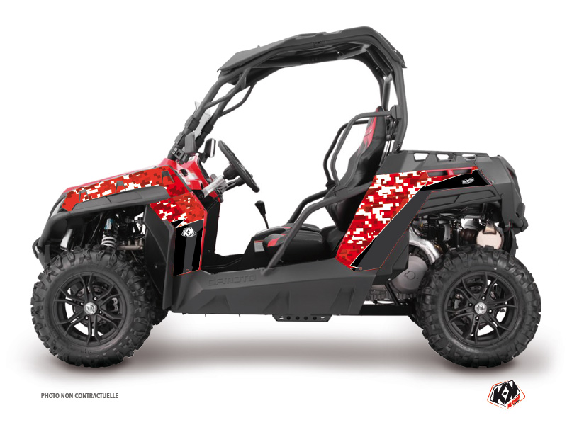 CF Moto Z Force 1000 UTV Predator Graphic Kit Red