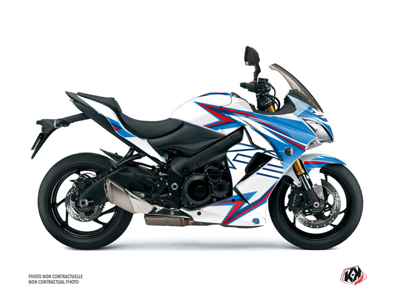 Kit Déco Moto Profil Suzuki GSX-S 1000 F Blanc