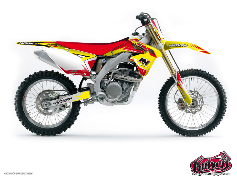 Suzuki 250 RM Dirt Bike Pulsar Graphic Kit Red