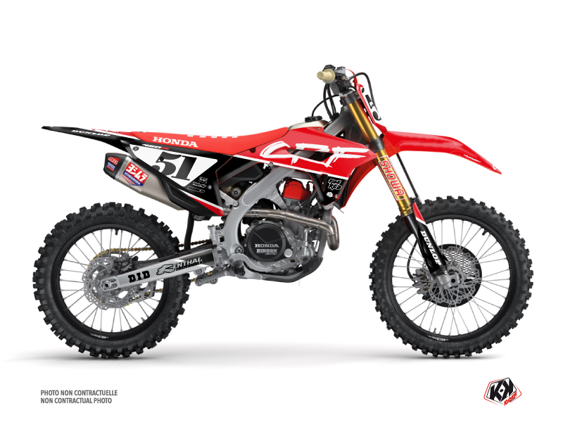 Honda 450 CRF Dirt Bike Rask Graphic Kit Black