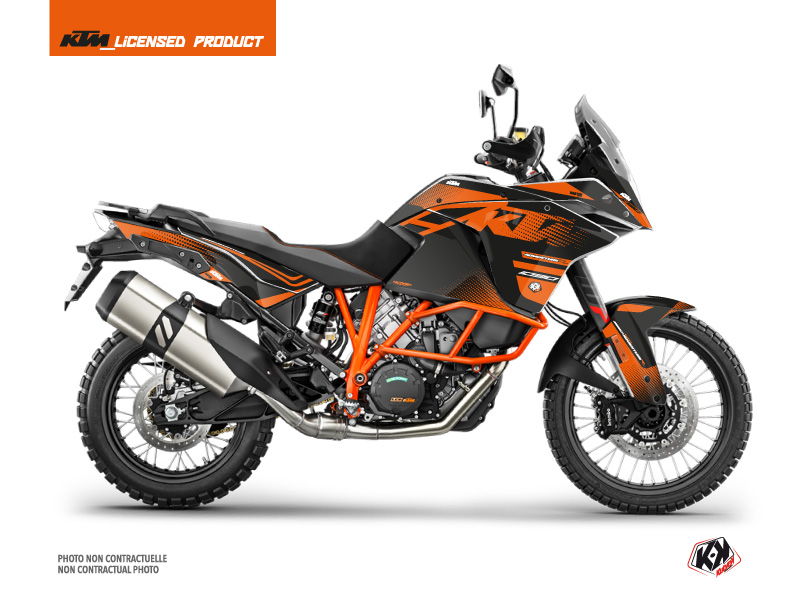 Kit Déco Moto Raster KTM 1090 Adventure R Noir Orange