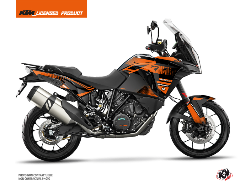 Kit Déco Moto Raster KTM 1290 Super Adventure S Noir Orange